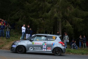 Claudio Vallino quarto in prova speciale, primo in classifica Nel Suzuki Rallye Trophy al 62° Rallye Sanremo foto Elio Magnano