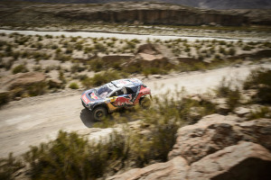 Sebastien Loeb (FRA) of Team Peugeot-Total races during stage 04 of Rally Dakar 2016 around Jujuy, Argentina on January 6, 2016 // Marcelo Maragni/Red Bull Content Pool // P-20160106-00209 // Usage for editorial use only // Please go to www.redbullcontentpool.com for further information. //