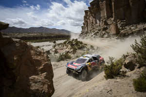 Stephane Peterhansel (FRA) of Team Peugeot-Total races during stage 04 of Rally Dakar 2016 around Jujuy, Argentina on January 6, 2016 // Marcelo Maragni/Red Bull Content Pool // P-20160106-00141 // Usage for editorial use only // Please go to www.redbullcontentpool.com for further information. //